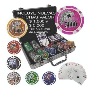 1000 Numerados Fichas De Poker