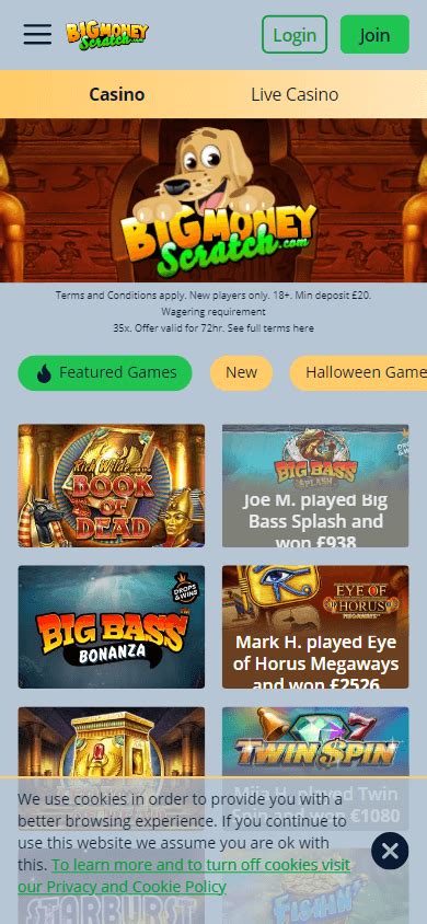 Bigmoneyscratch Casino App