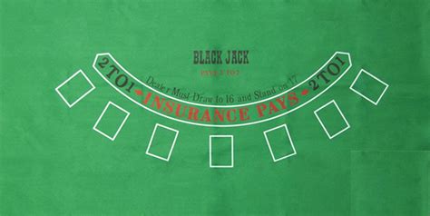 Blackjack Layout De Feltro