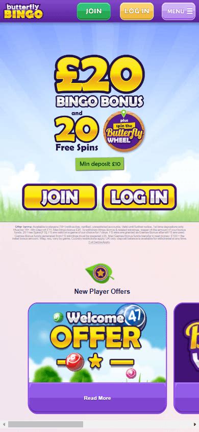 Butterfly Bingo Casino Mobile