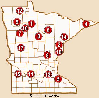 Casino Minnesota Mapa