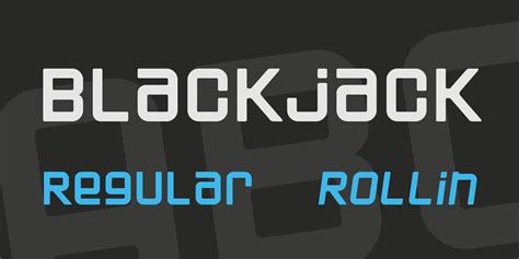 Download Gratis De Blackjack Regular Fonte