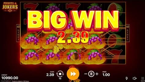 Fruits Jokers 40 Lines Bodog