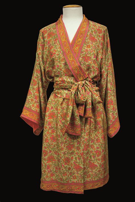Kimono De Seda De Fenda