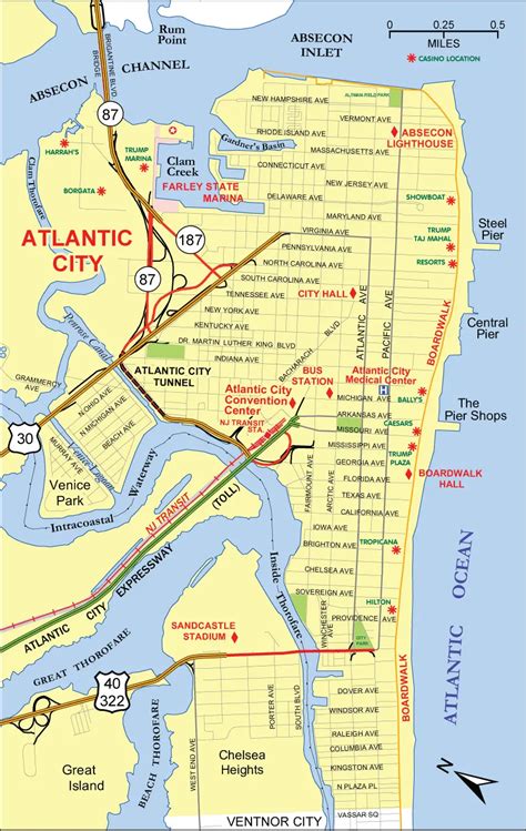 Mapa De Casino Strip Em Atlantic City