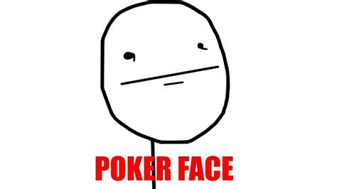 Meme Poker Face Texto De Arte