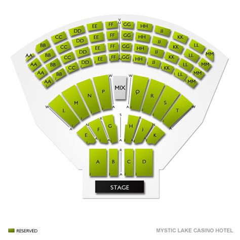 Mystic Lake Casino Anfiteatro Com Assentos Grafico