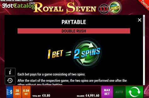 Royal Seven Double Rush Pokerstars