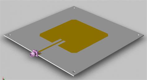 Slot De Antena Microstrip De Alimentacao