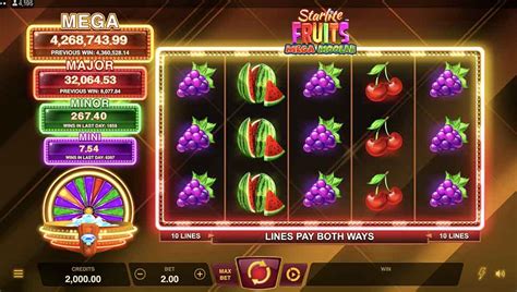 Starlite Fruits Mega Moolah Slot - Play Online