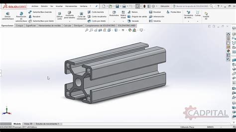 T Slot De Aluminio Solidworks