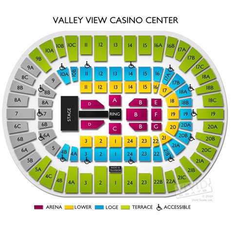 Valley View Casino Center Wwe Comodidades De Grafico