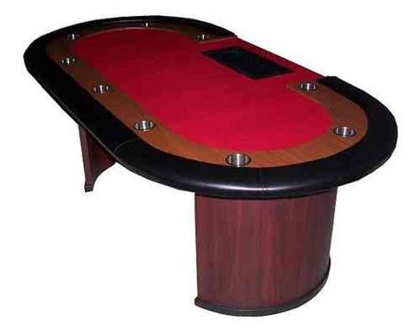 Vermelho Mesa De Poker Feltro